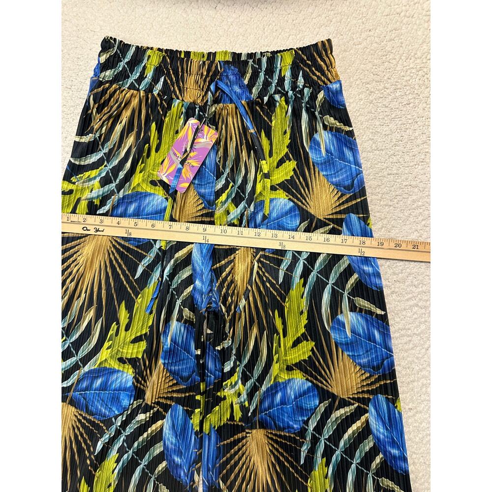 NWT* Island Crew Hawaii Womens Wide Leg Tropical Pants One Size - Picture 4 of 9
